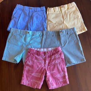 Set of 5 boys Vineyards Vines & Crewcuts shorts